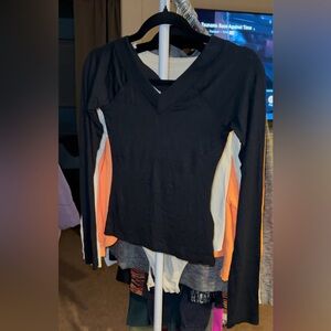 New Urban Outfitters BDG Long Sleeve Double V-Neck Top S